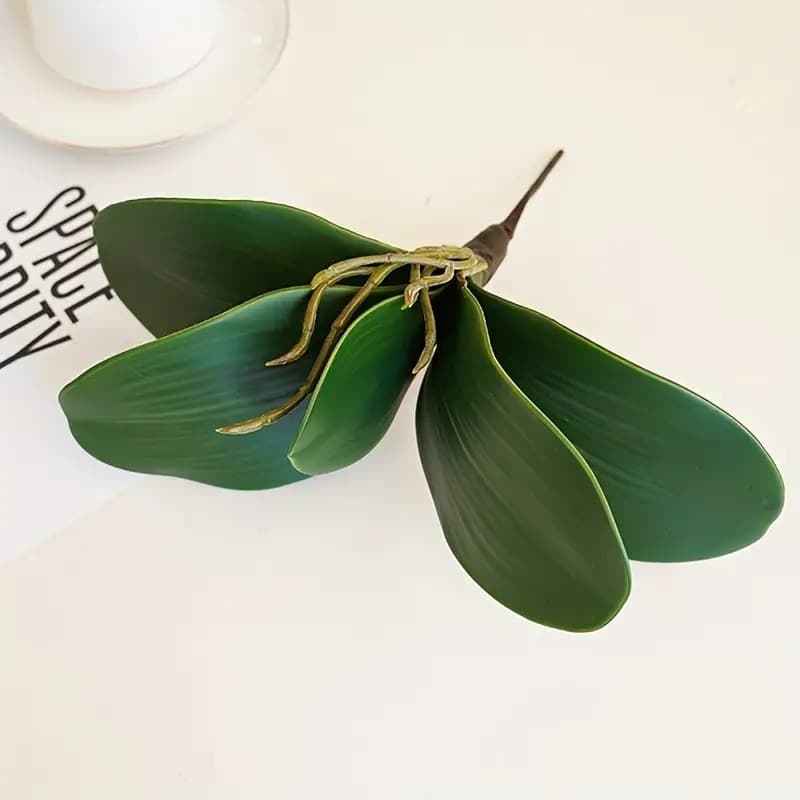 Folha De Orquidea Raizes Arranjos Artificiais Lindas Flores toque real - ZH800407