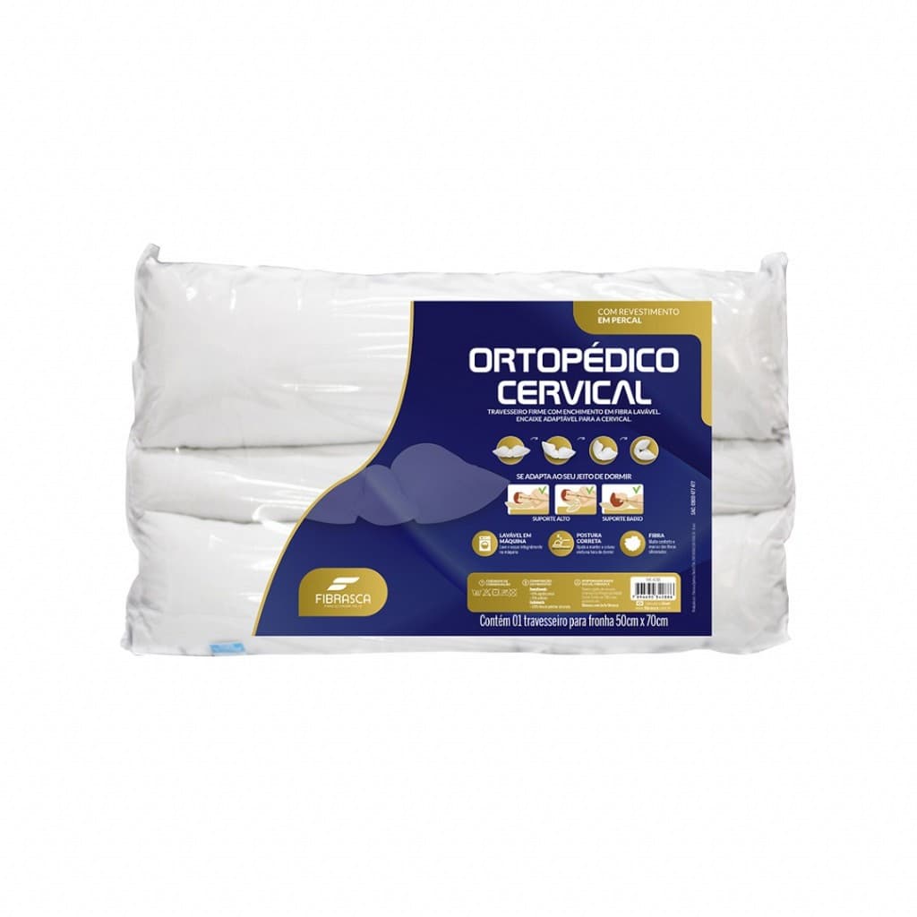 Travesseiro Ortopedico Cervical Articulavel 3 Posicoes Suporte Firme