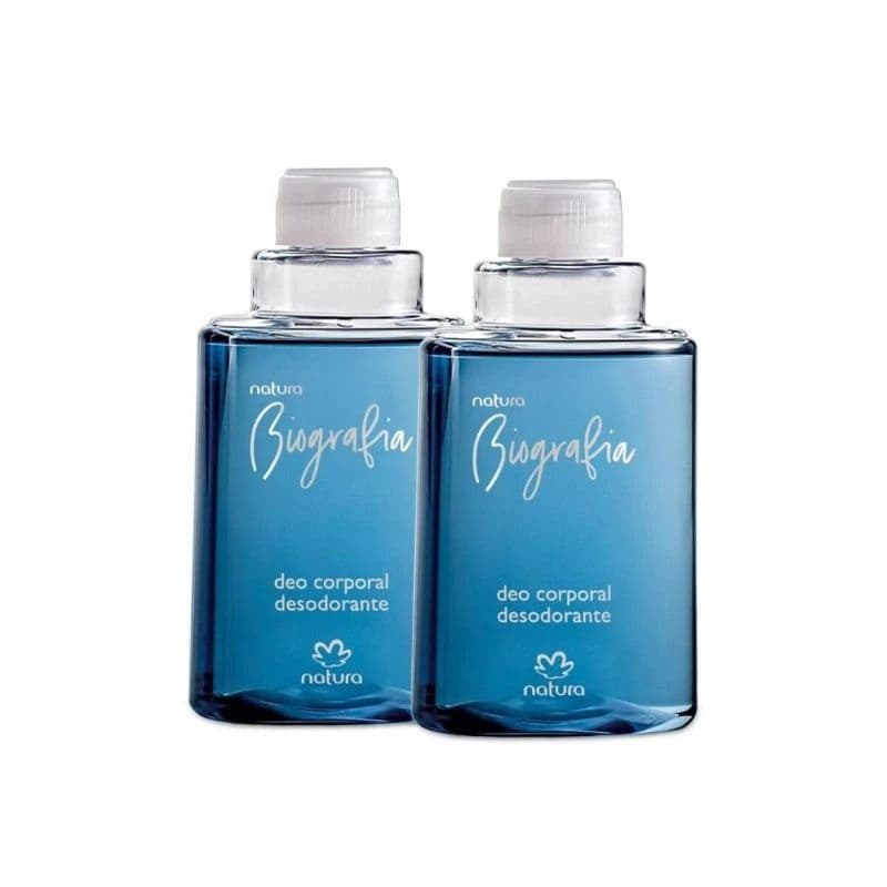 Kit com 2 Refil Desodorante Corporal Biografia Masculino -100ml