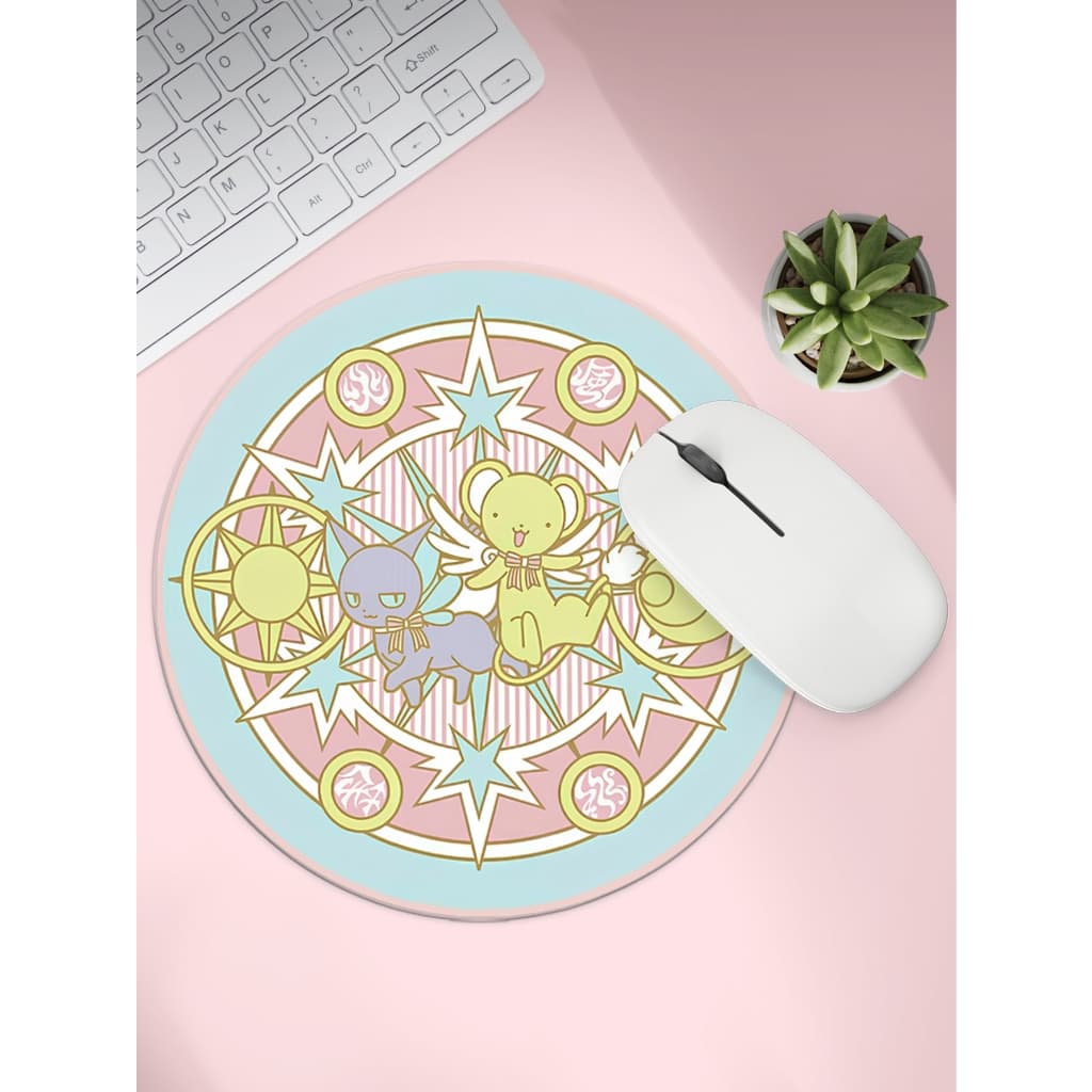 Mouse Pad Redondo Fofo 20x20cm Tema SCC