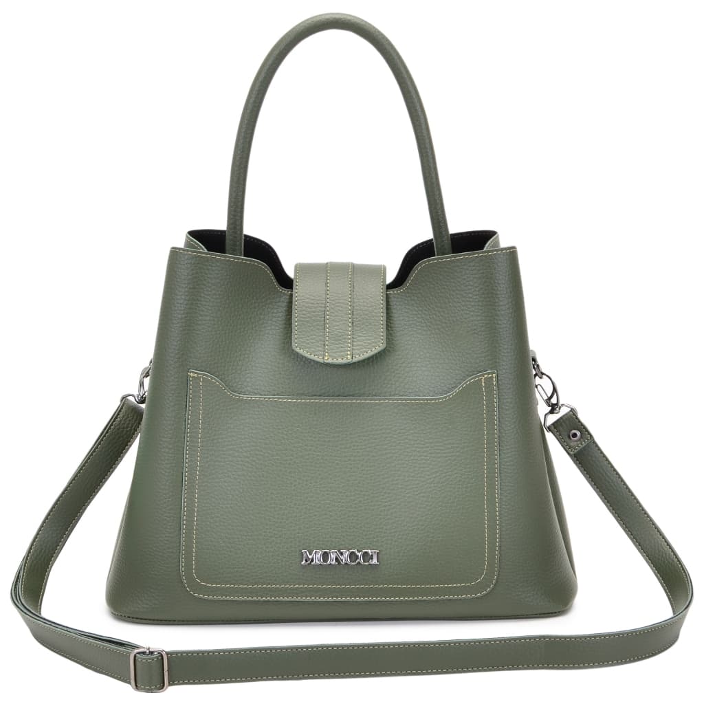 Bolsa saco feminina de ombro tiracolo com bolso na frente alça de regulagem e alça de mão Moncci lançamento
