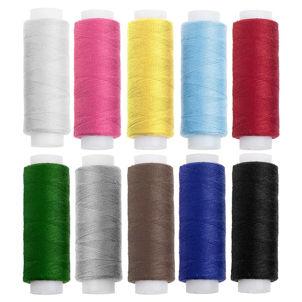 10 Rolos de Linha - Kit De Costura 10 Agulhas