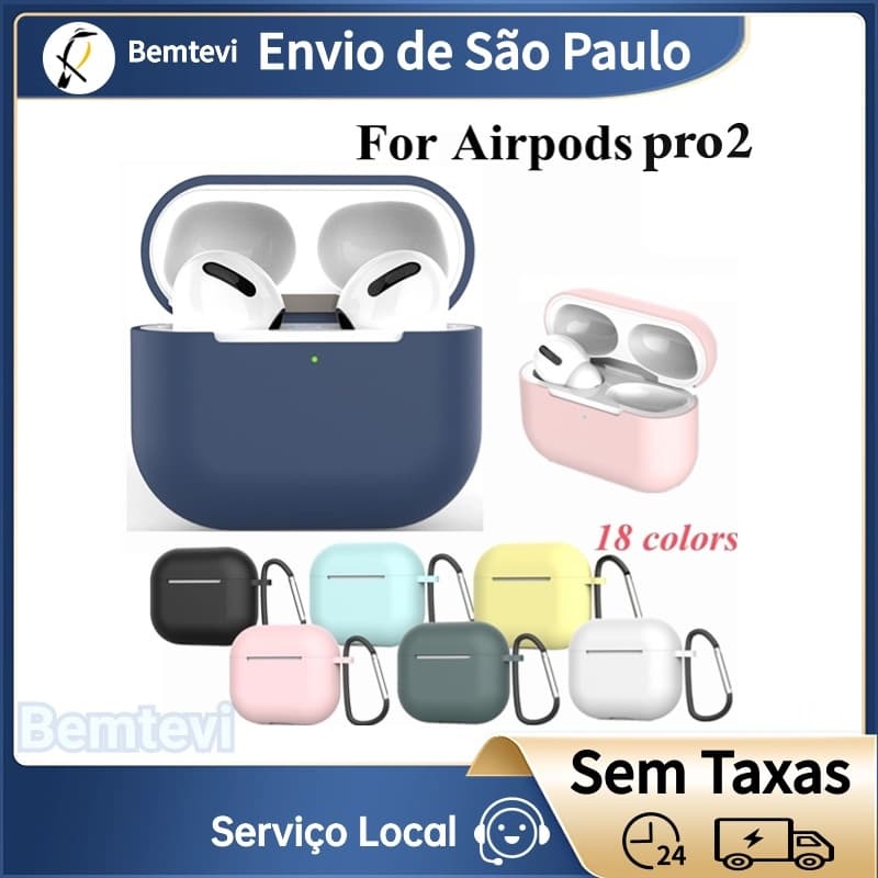 Bemtevi Capa Case Protetora De Silicone para iPhone AirPods 3 AirPods 2ª geração