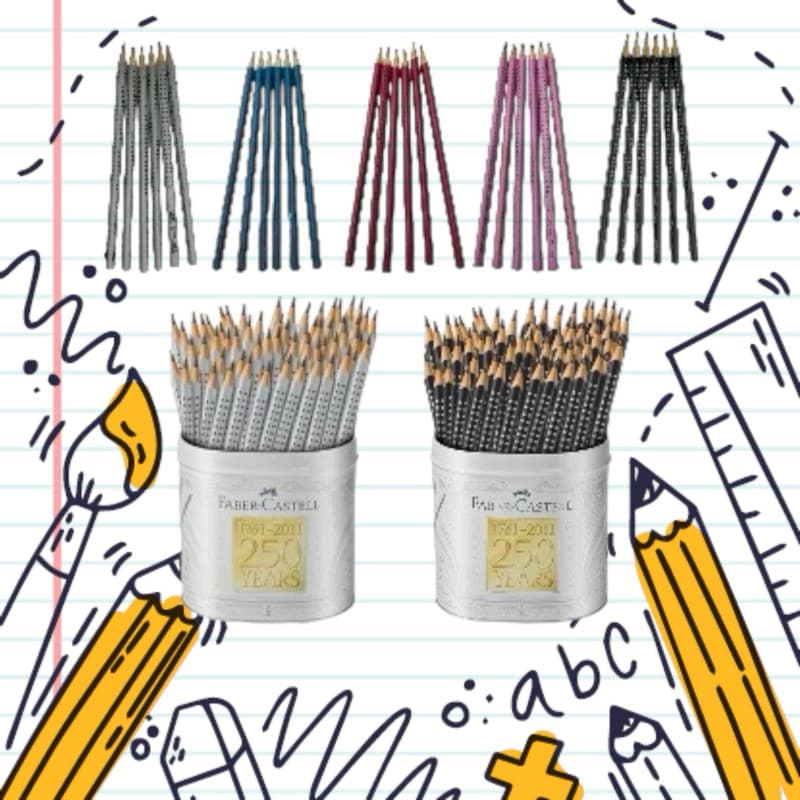 Lápis de Escrever Eco Grip 2001 Nº 2 Cinza preto- Faber-Castell