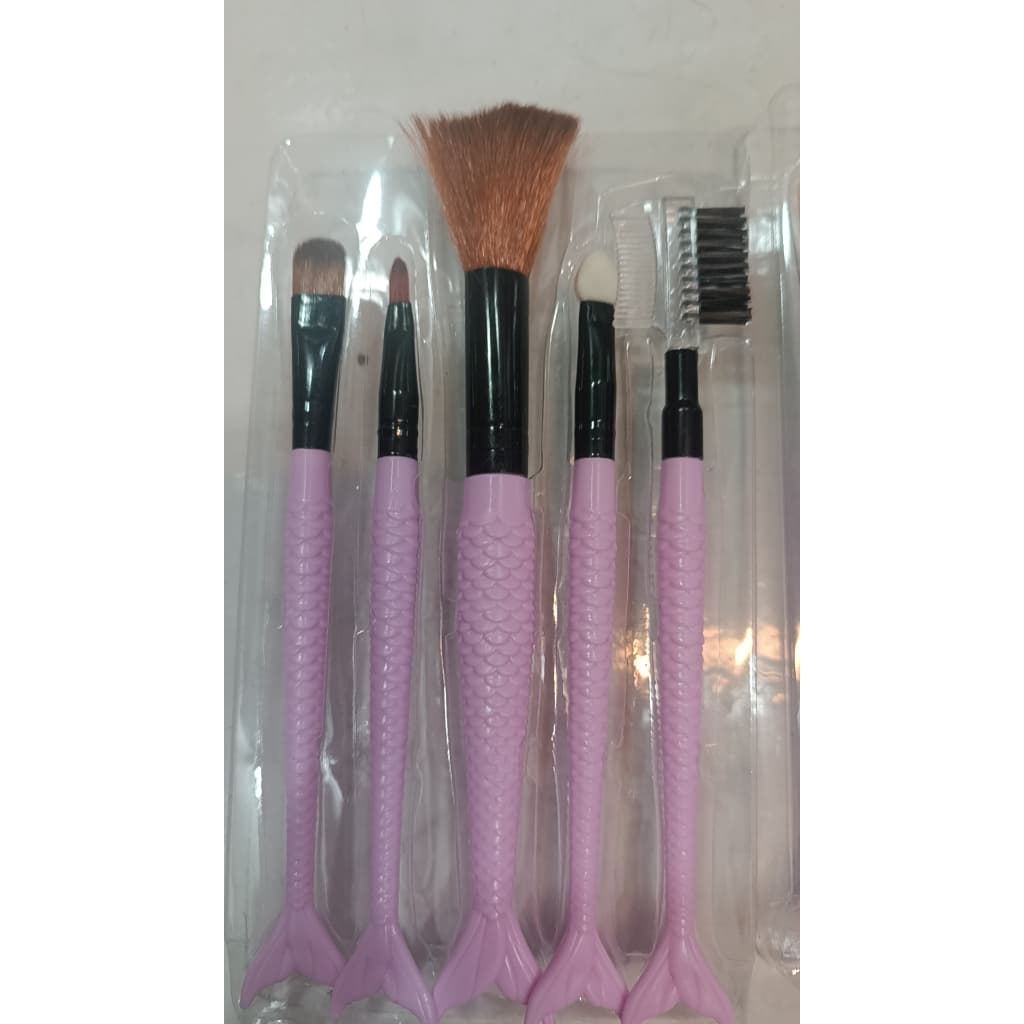 Kit 5 Pínceis De Maquiagem Beauty Brush Para Sombra