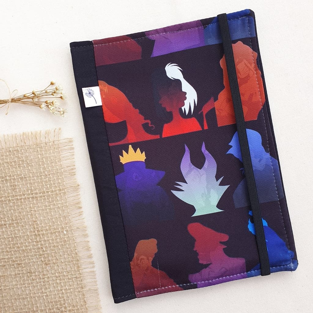 Capa para Livros em Tecido Vilões Disney