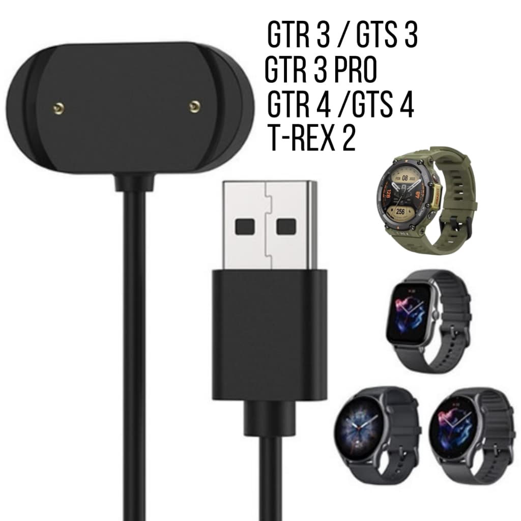Cabo Carregador USB Para Relógio Huami Amazfit GTR 3 GTS 3 Pro GTR 4  E e T-Rex 2