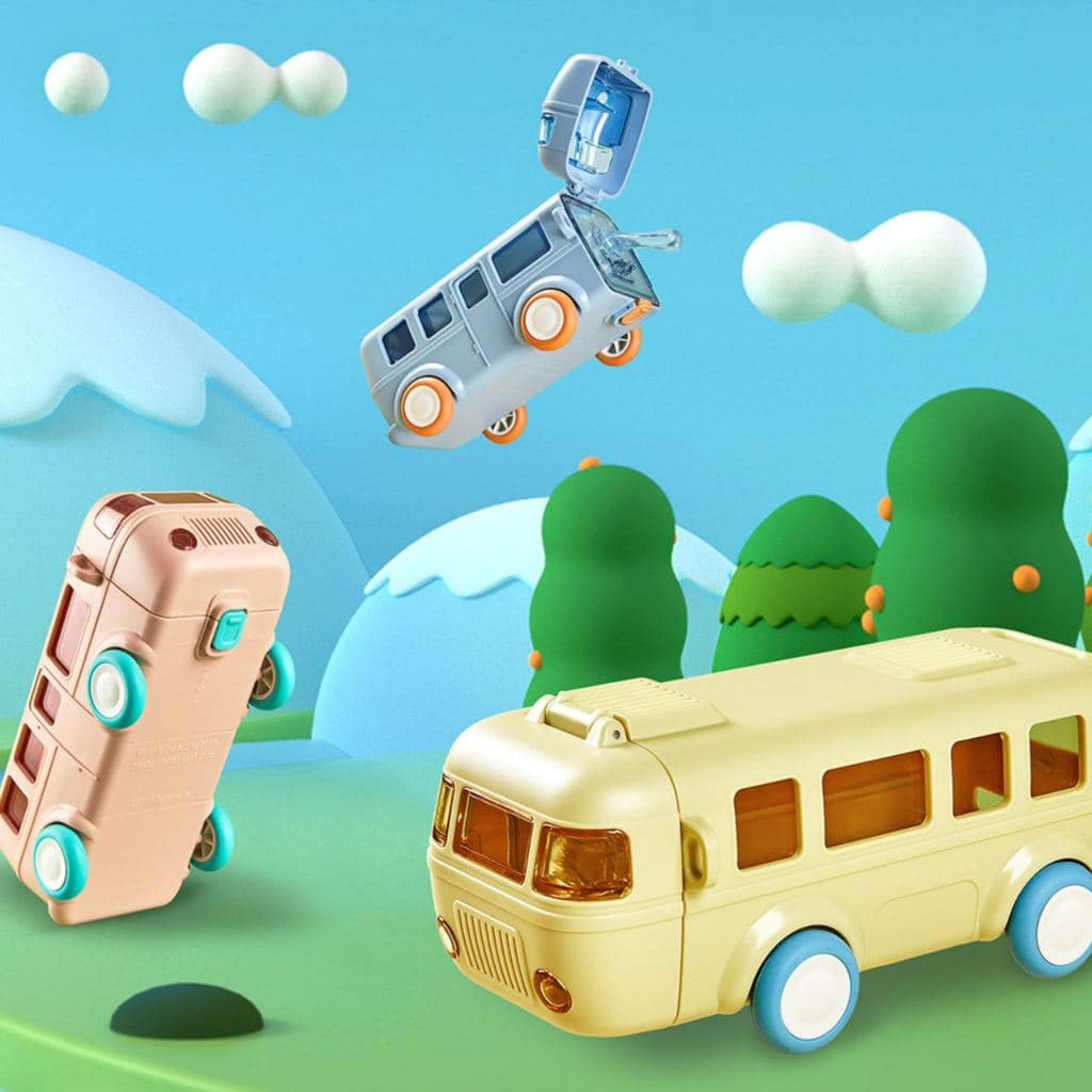 Garrafa De Água Infantil Garrafa Em Forma De Carro Ônibus Garrafa Fofo Para Criança Beber Água