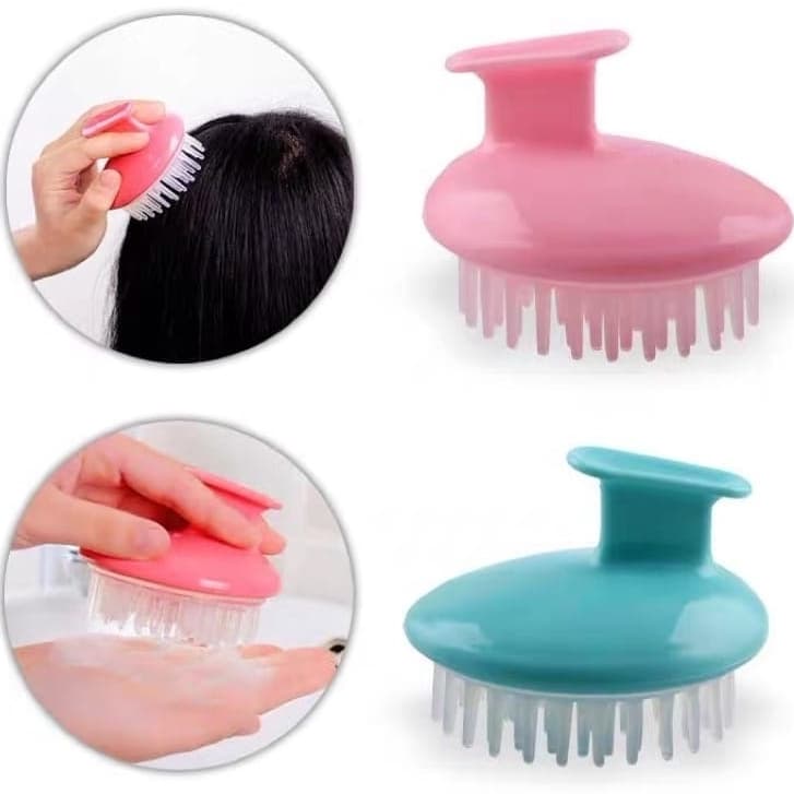 Escova De Silicone Massageadora Escova Massageadora De Couro Cabeludo