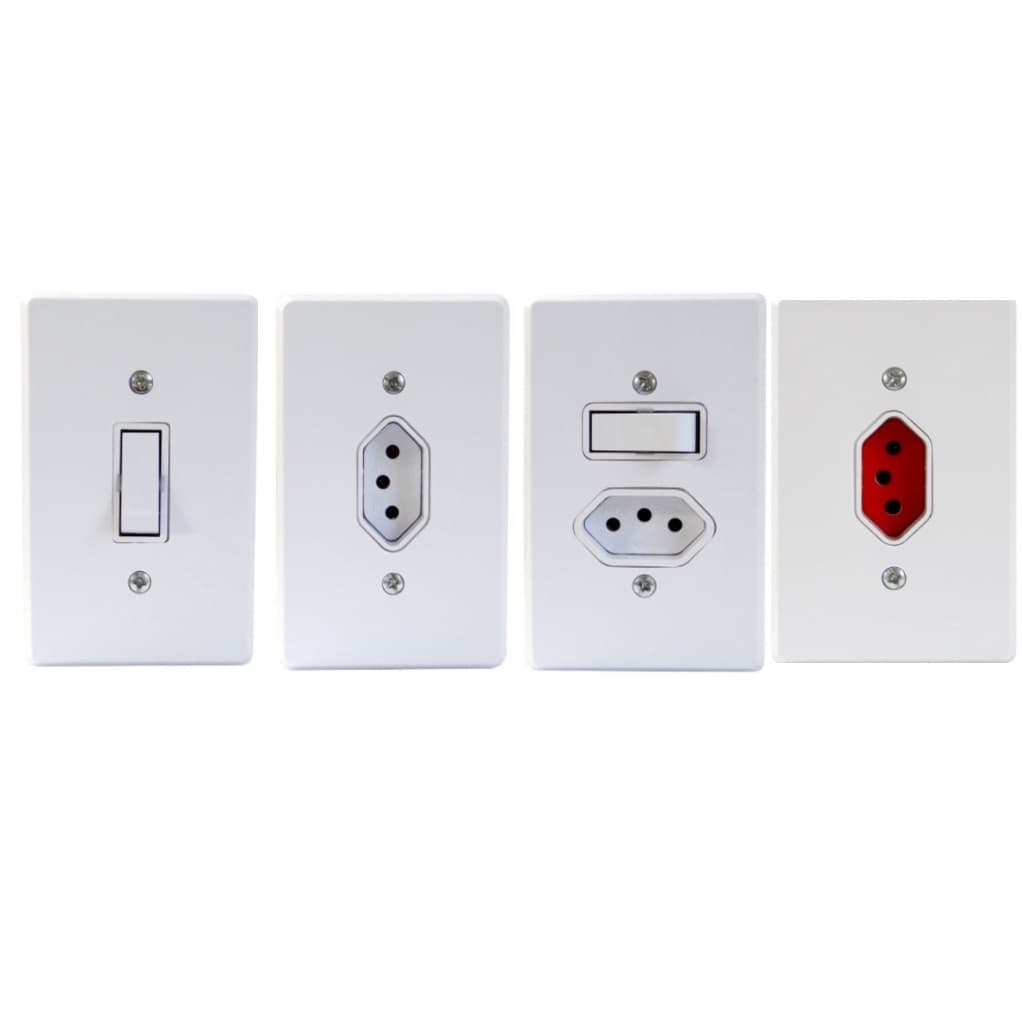 Radial Linha Gelo Tomada Interruptor 4x2 10A/20A Tomadas Simples 10a tomada 20a Tomada Com Apagador - Kits