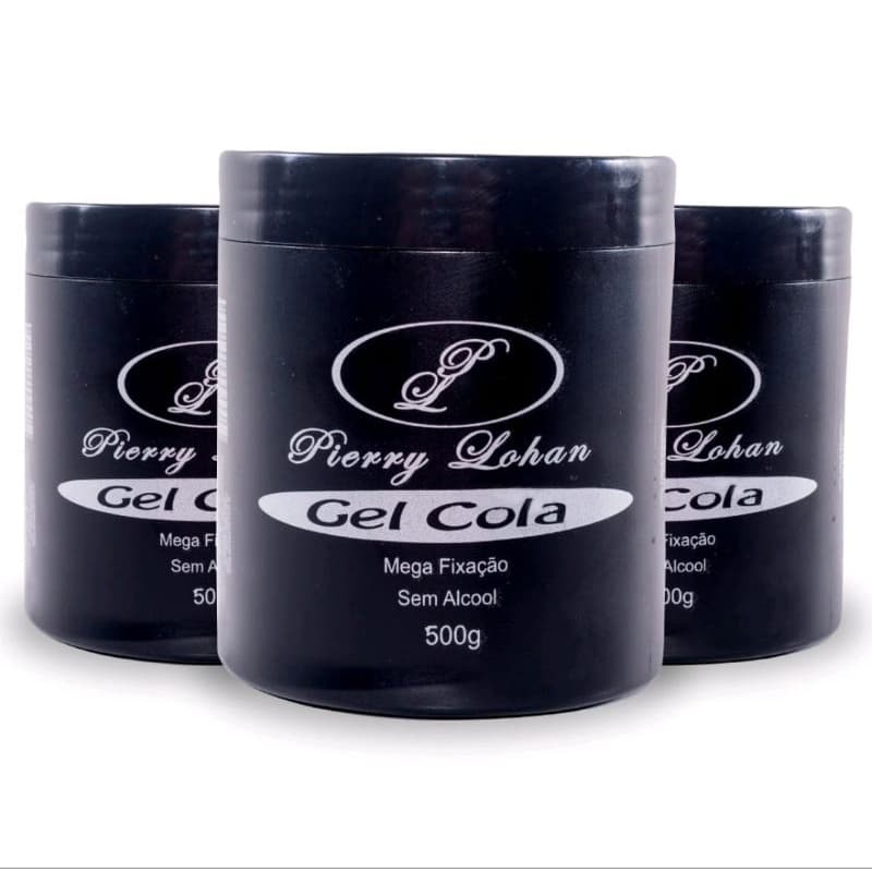 (Kit Com 3 unidades) Gel Cola Pierry Lohan 500g - ENVIO IMEDIATO
