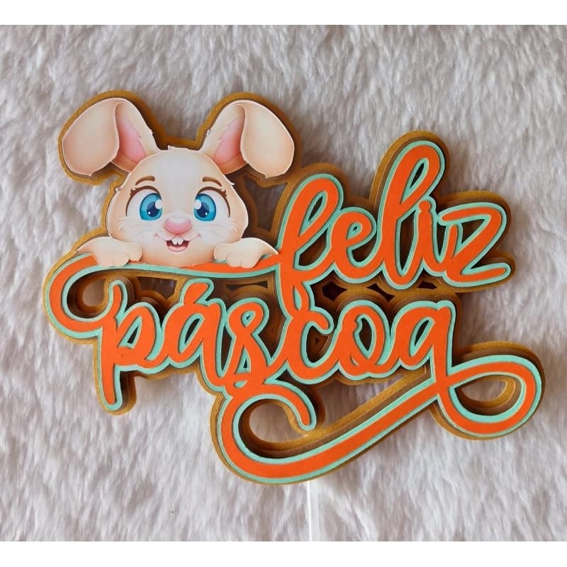 Topo de bolo Páscoa