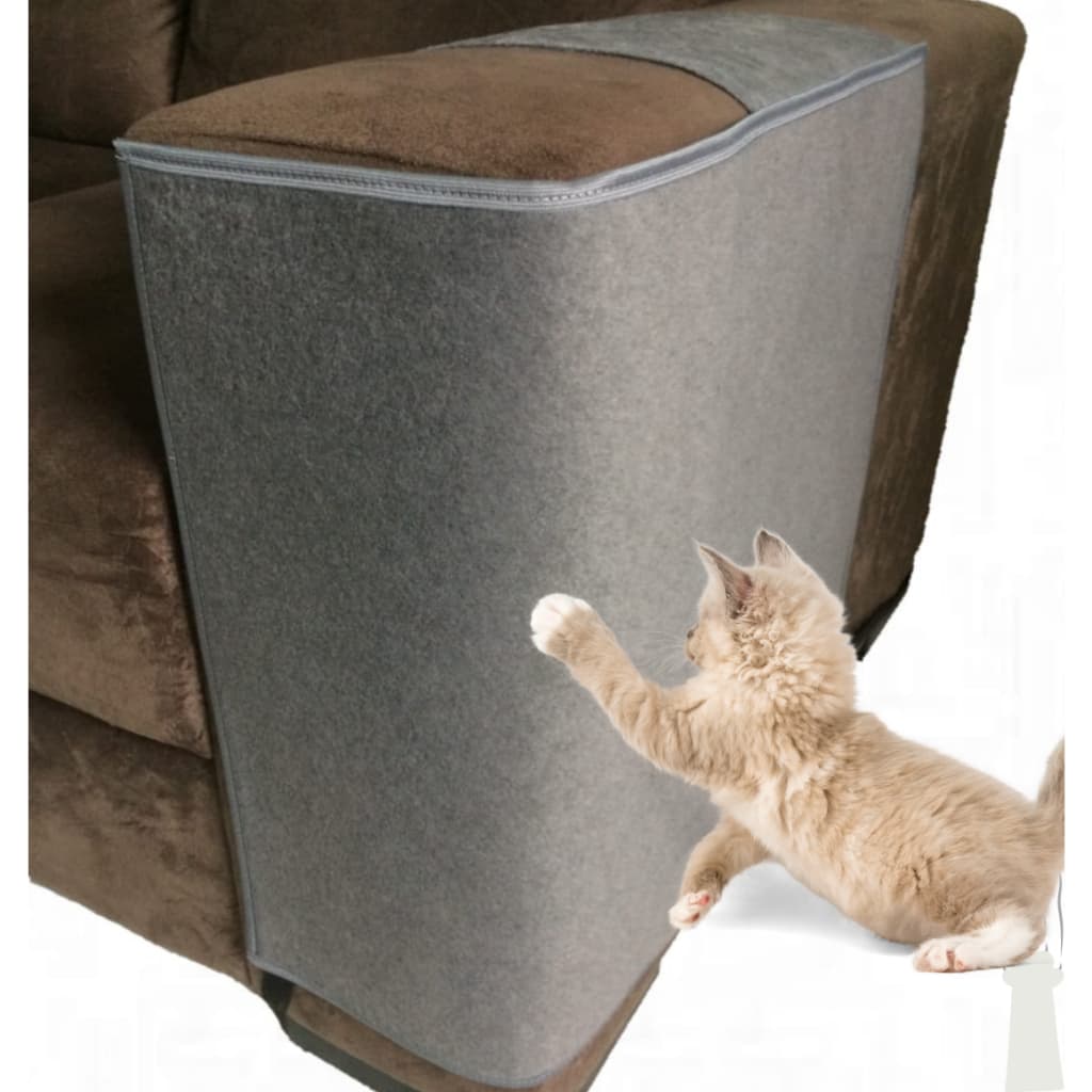 Arranhador de gato e protetor do braço do sofá, resistente com dupla camada de carpete, ajusta-se perfeitamente - Karppo