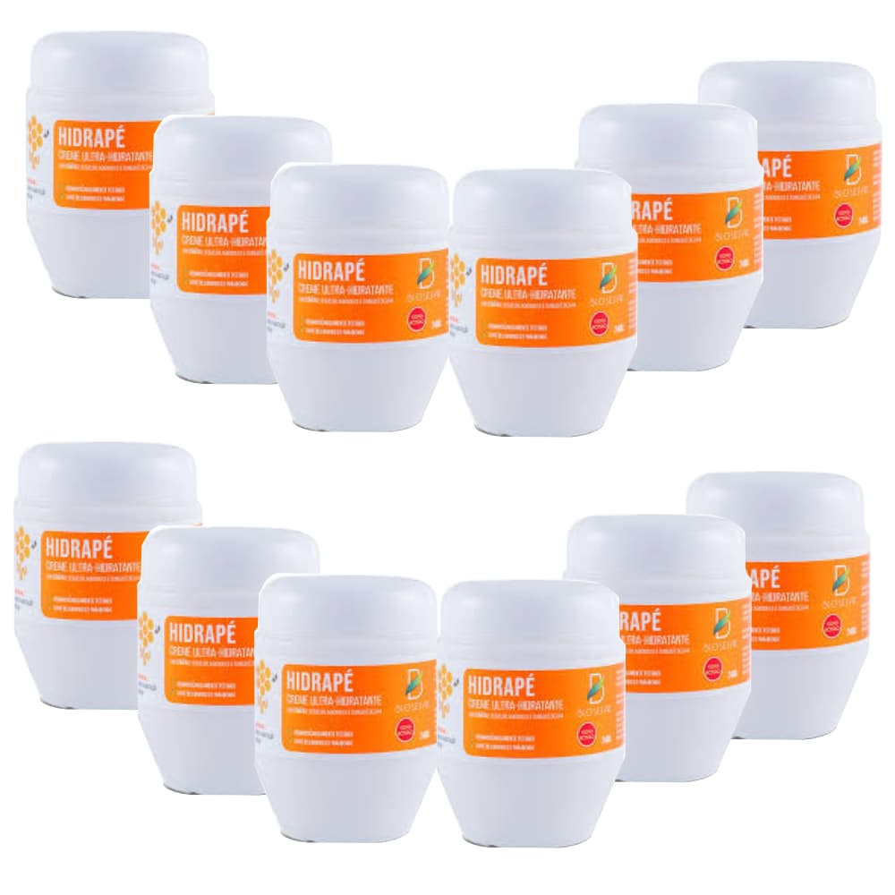 Kit 12 unidades Creme contra Rachaduras nos pés  Hidrapé Bio Seiva 240g -  Atacado | Revenda