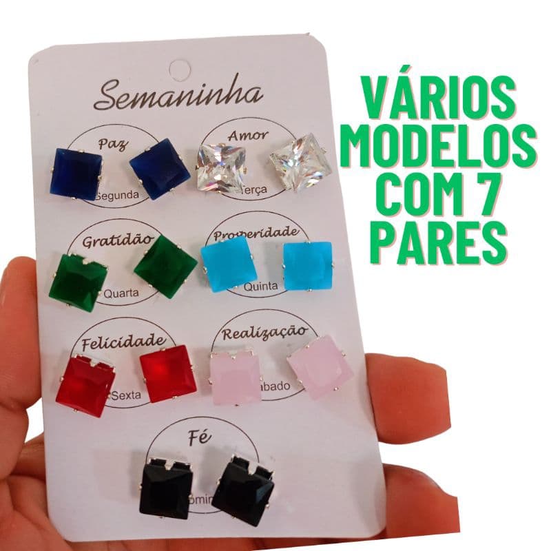 Brincos semaninha ponto de luz