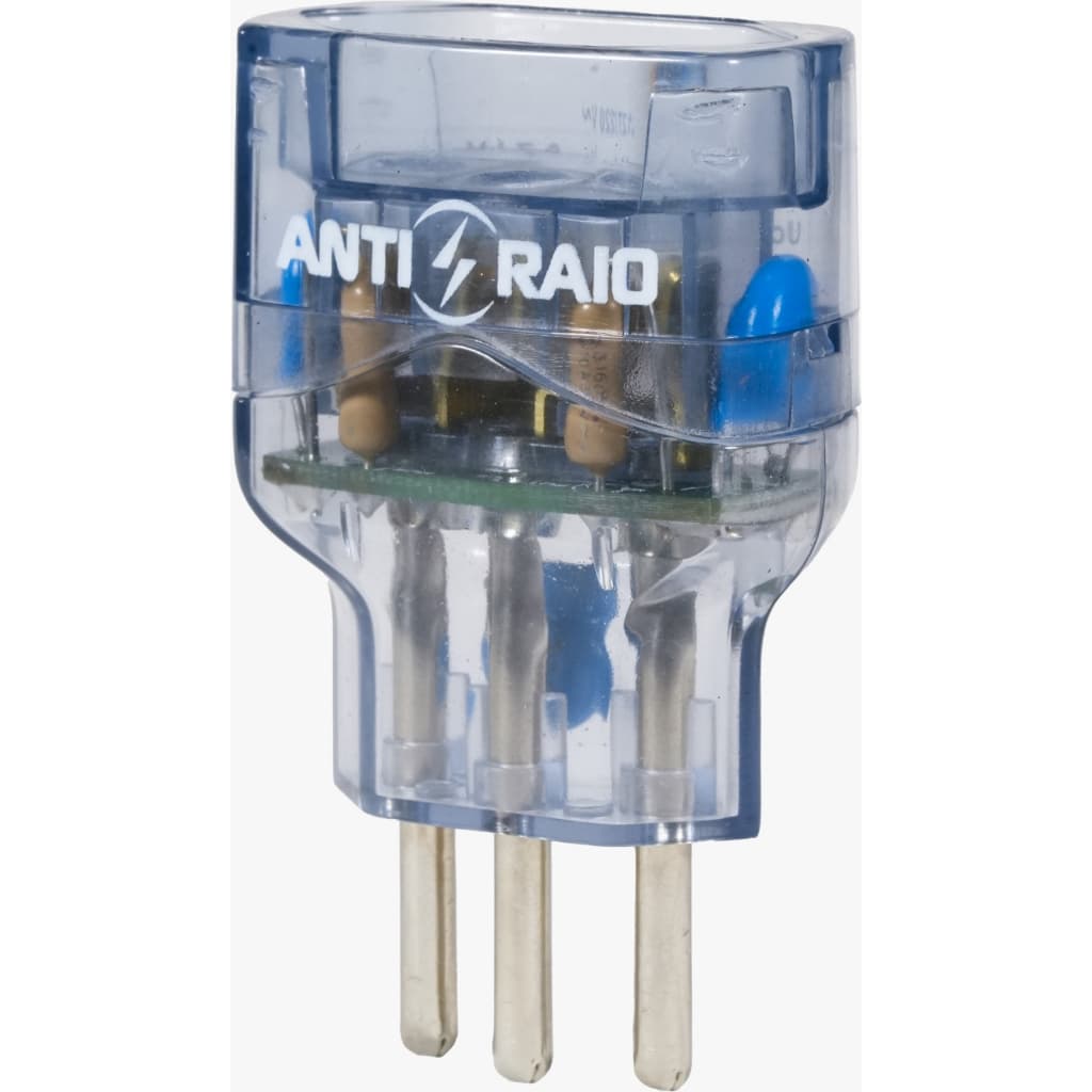 Tomada Dps classe III Anti-raio Azul Cristal Embrastec 127v/220v 10a 7,5ka