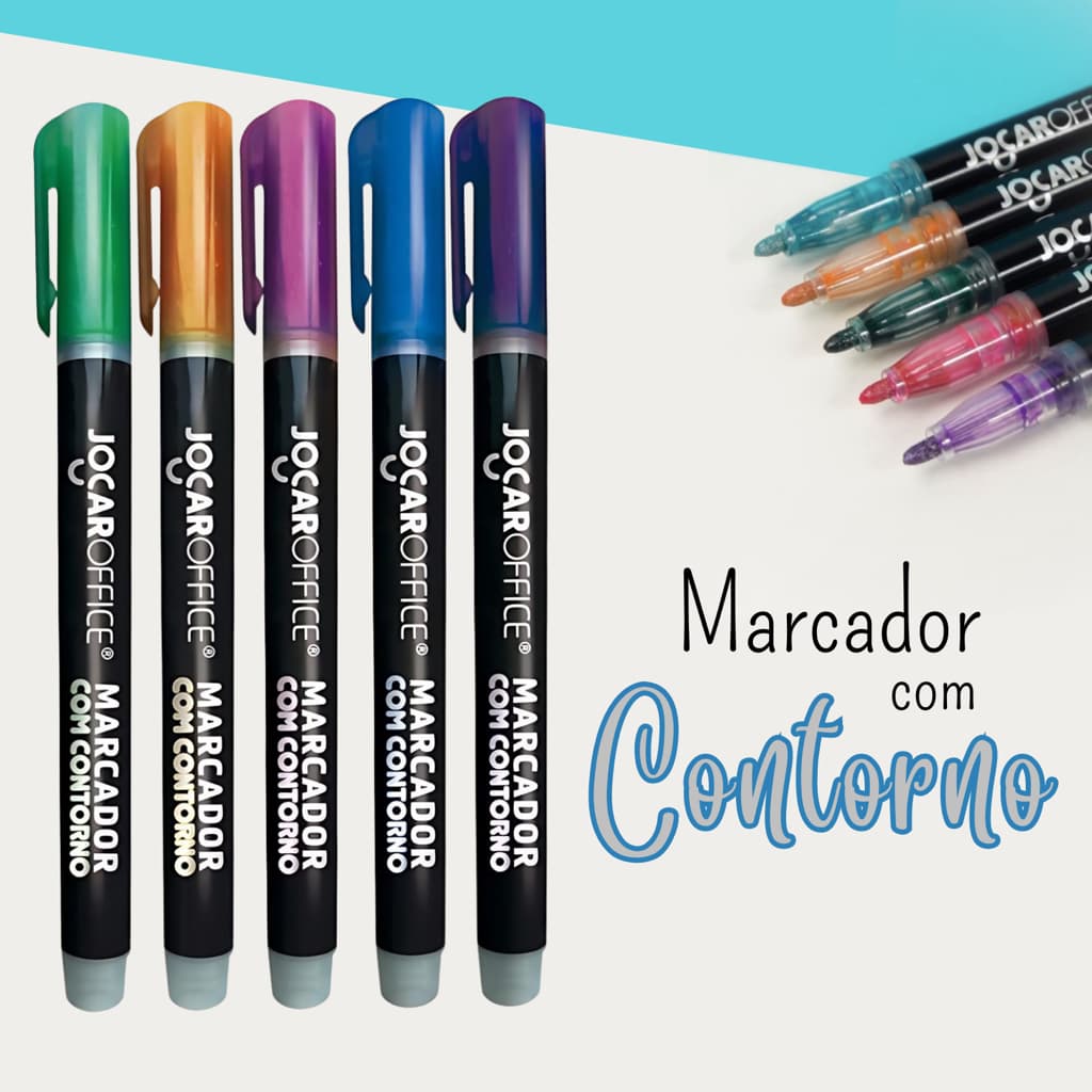 Marcador com Contorno - JOCAR OFFICE