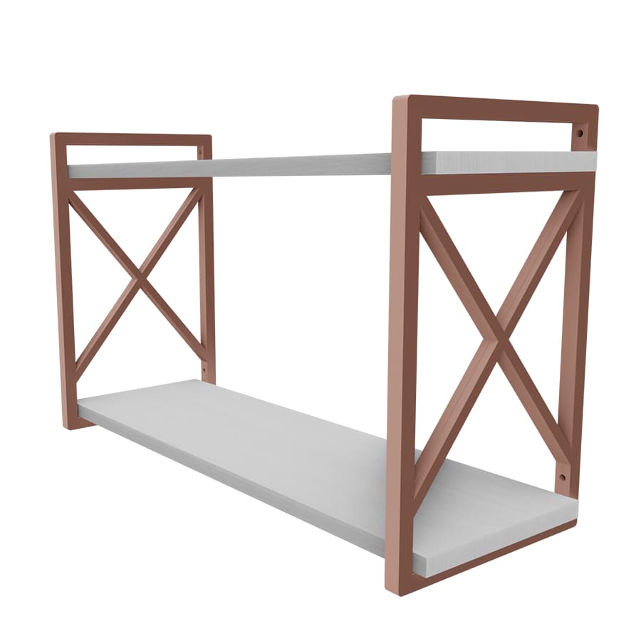 Prateleira Estilo Industrial Elegante Tamanho 20X90CM em MDF
