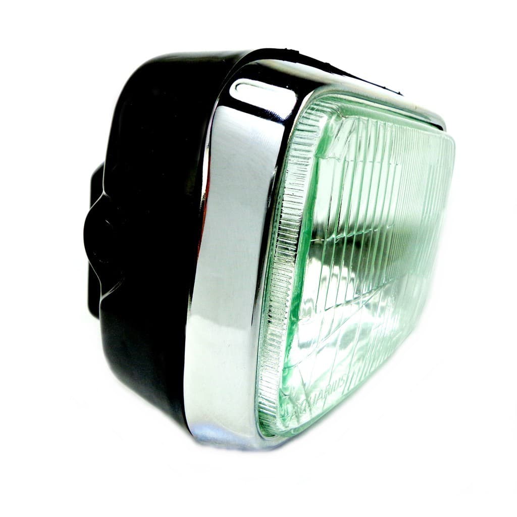 FAROL COMPLETO LENTE  VIDRO CB 450 ARO CROMADO TODOS OS ANOS