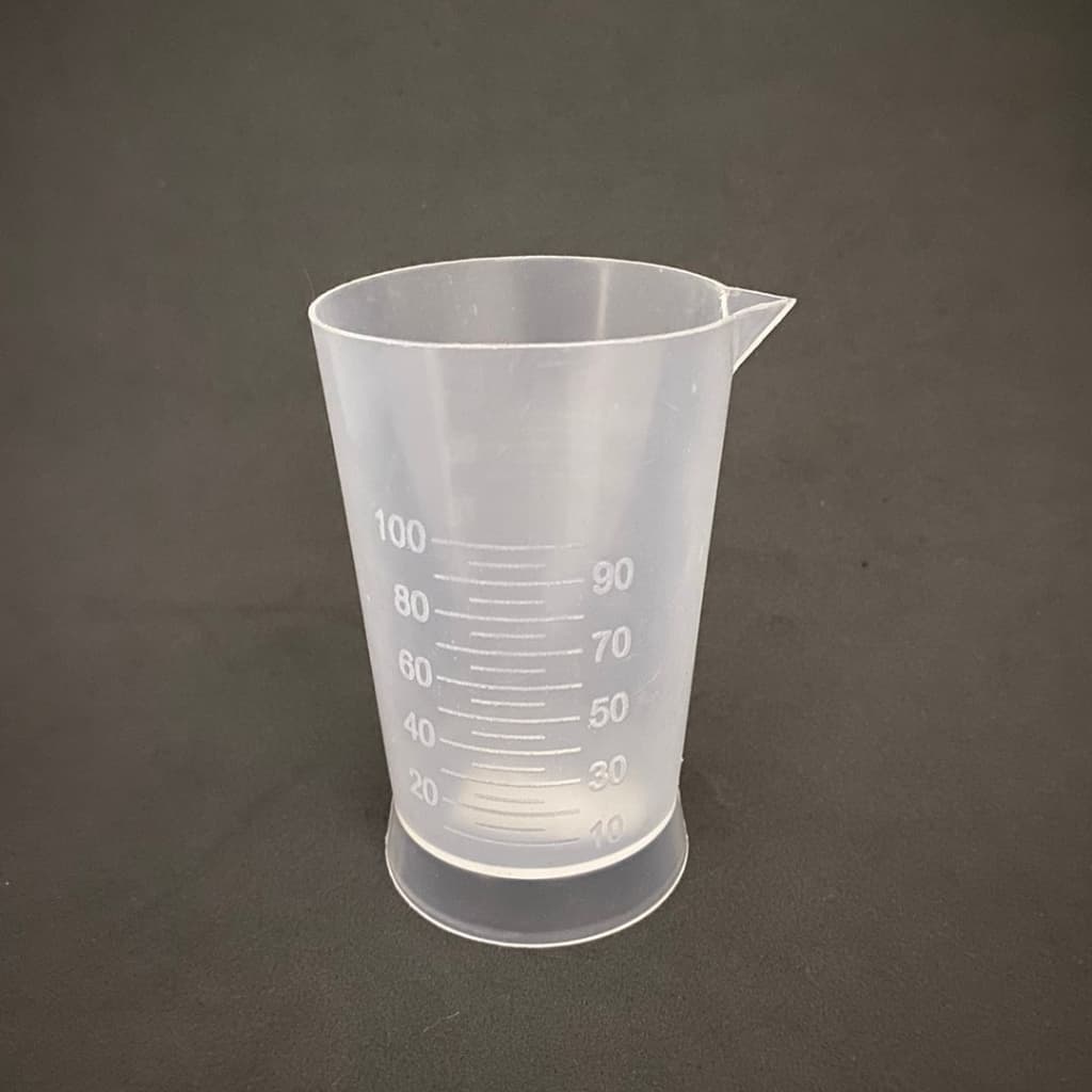 Copo Graduado Plástico  Transparente 100ml Medidor Dosador