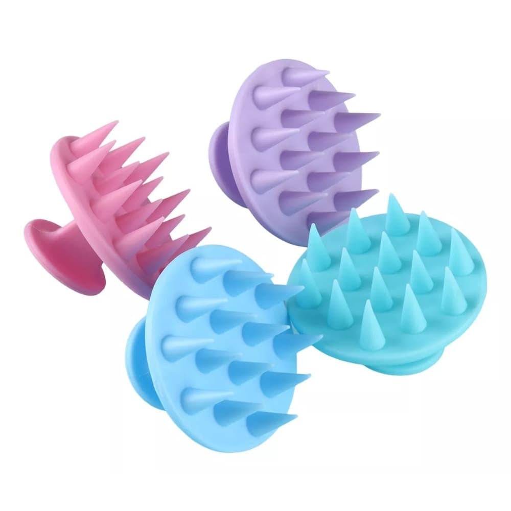 Massageador Manual Escova De Silicone Para Lavar Os Cabelos