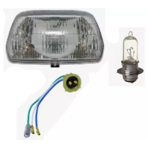 farol + lâmpada + soquete dream c 100 Honda bloco óptico Biodo