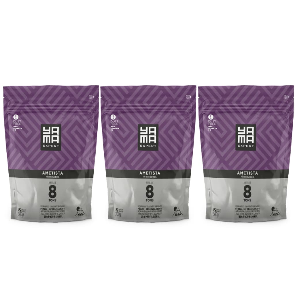 Pó Descolorante Ametista Refil 300g 3 Und