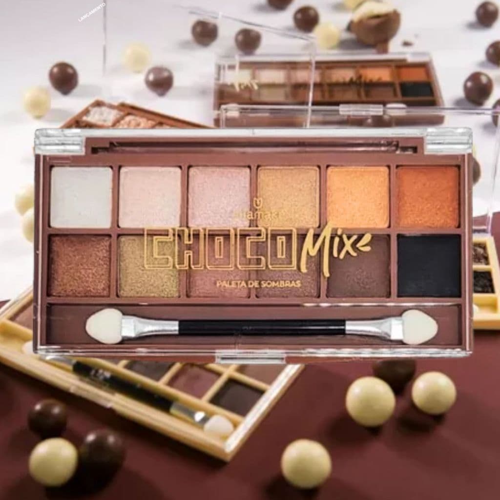 Paleta De Sombras Mia Make 12 Cores Super Pigmentada
