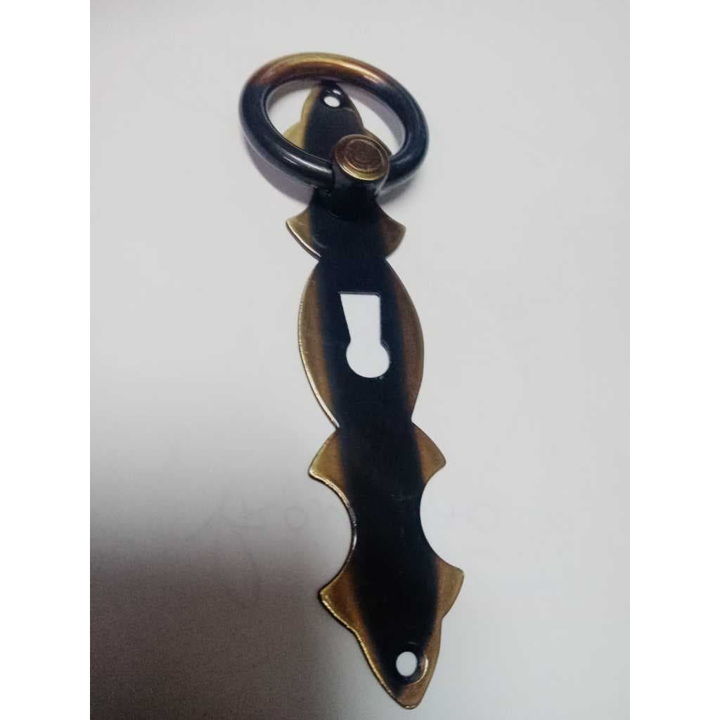 Puxador Colonial Argola Com Entrada de Chave Para Guarda Roupa Móveis