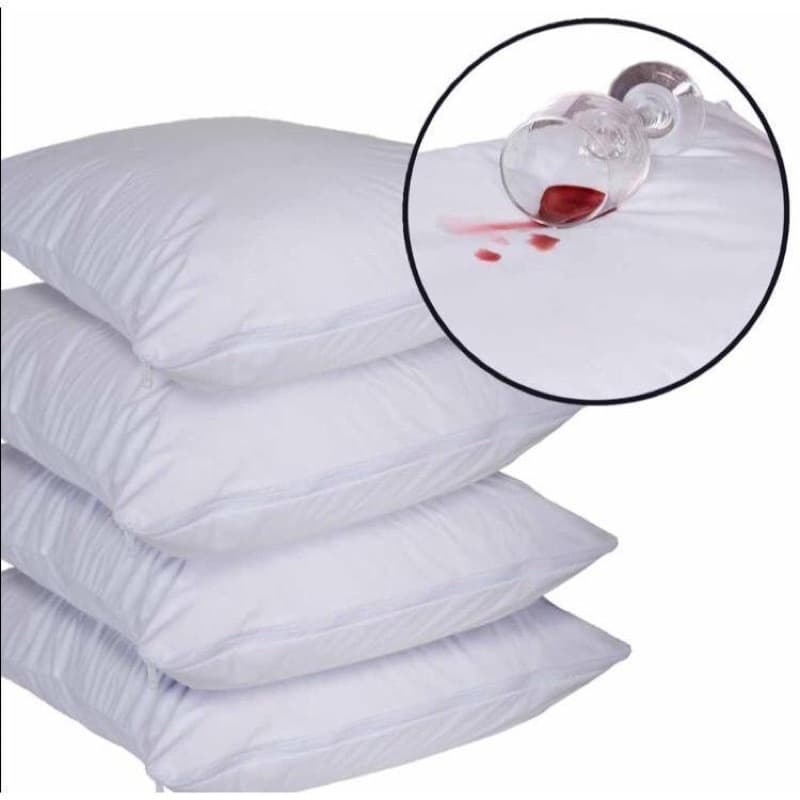 Kit 4 Fronhas Impermeável  Anti- Ácaro/ Antimofo/ Antibacteriano Com Zíper  0,50cm x 070cm  Promoção