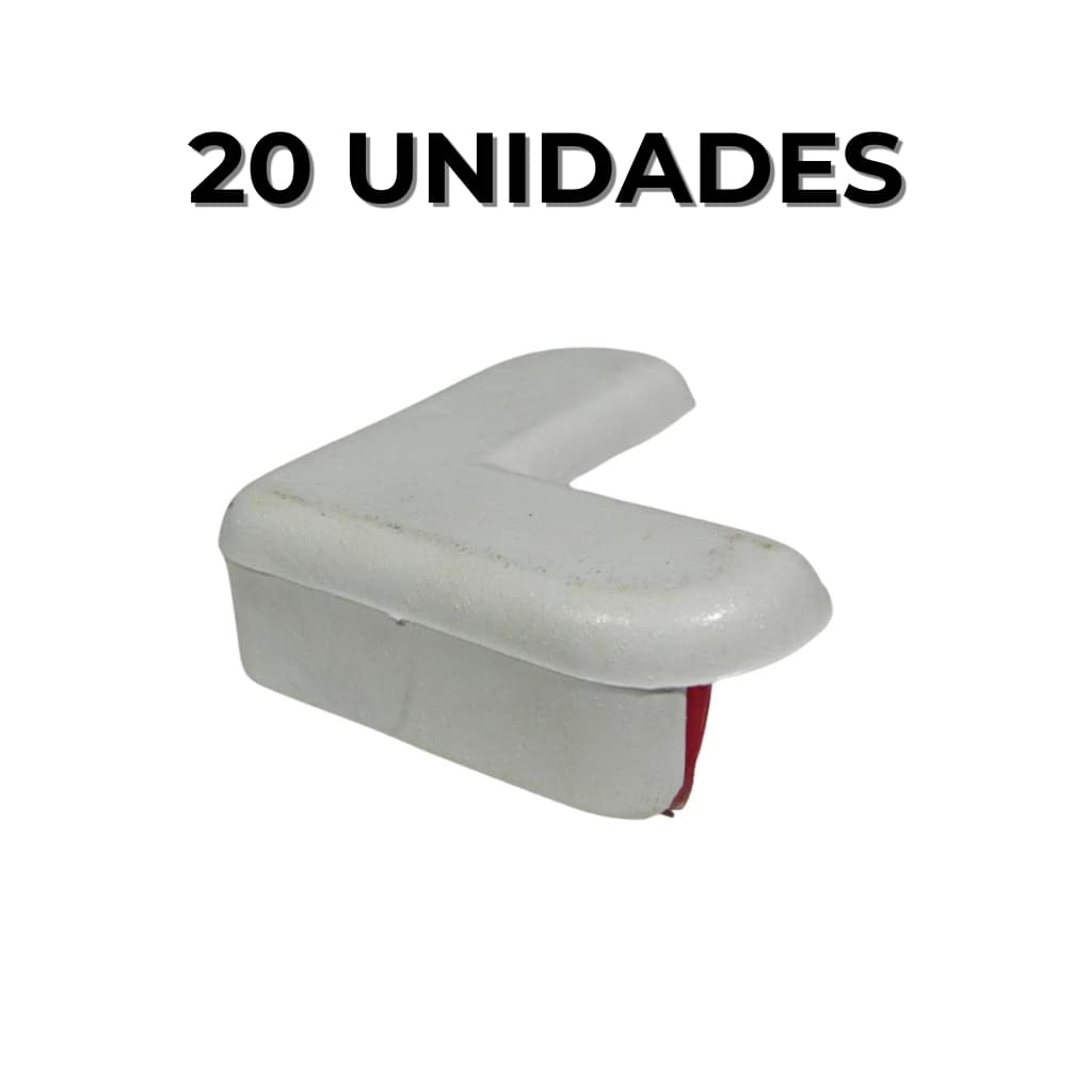 Kit Com 20 Protetores De Quina Canto Silicone quadrado Protetor De Canto De Mesa para proteção
