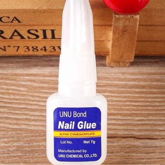 Cola De Unha Postiça C/Pincel Original - Cola de Unhas Postiças - MIRAGE - Tips Gel Acrigel Acrílica Porcelana 10g PRONTA ENTREGA!