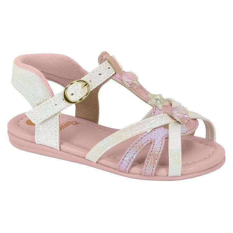 Sandália Baby Molekinha Detalhe Conchas Verniz Rosa - 2114.217