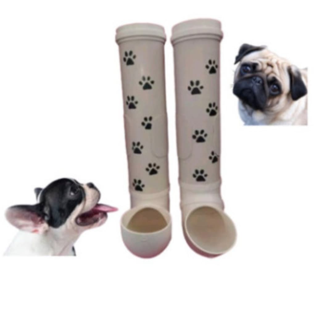 Pet Comedouro Bebedouro PVC Para Cães e Gatos