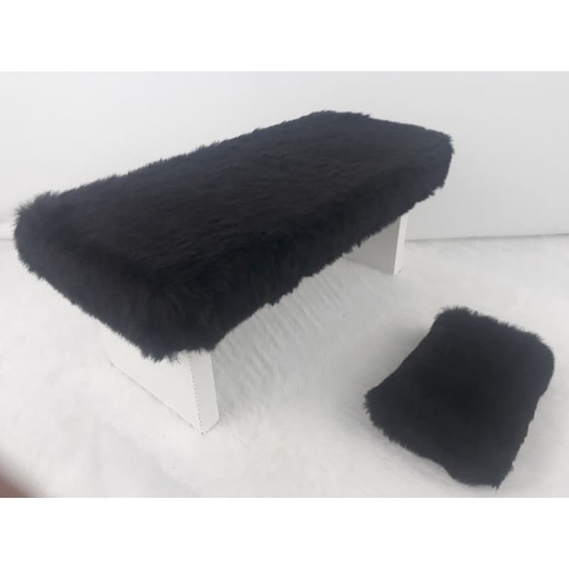 Apoio de mão para manicure (Paris P) em pelúcia e mdf com cores diversas, gratis apoio de cotovelo.
