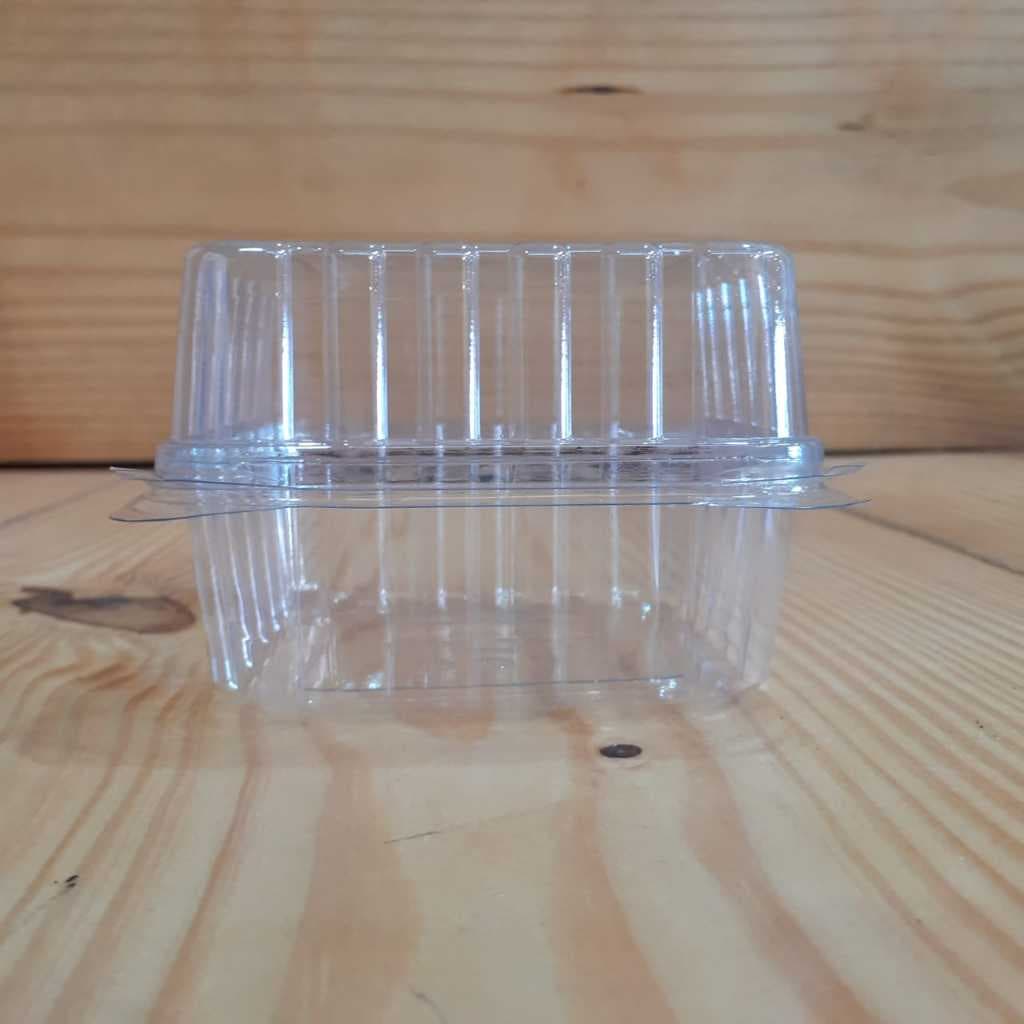 100 un. Doce Quadrado com Tampa Alta Articulada 500ml G658 Galvanotek