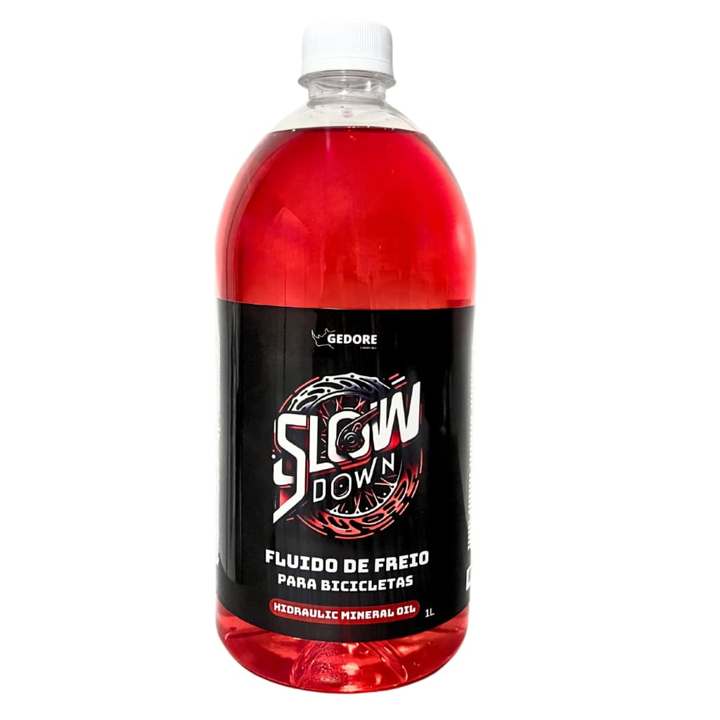 Fluido De Freio Disco Mineral Vermelho Hidraulico Bike 1 L