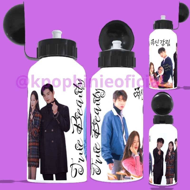 Garrafa Squeeze do dorama TRUE BEAUTY/BELEZA VERDADEIRA 500ml - Garrafa de água personalizada