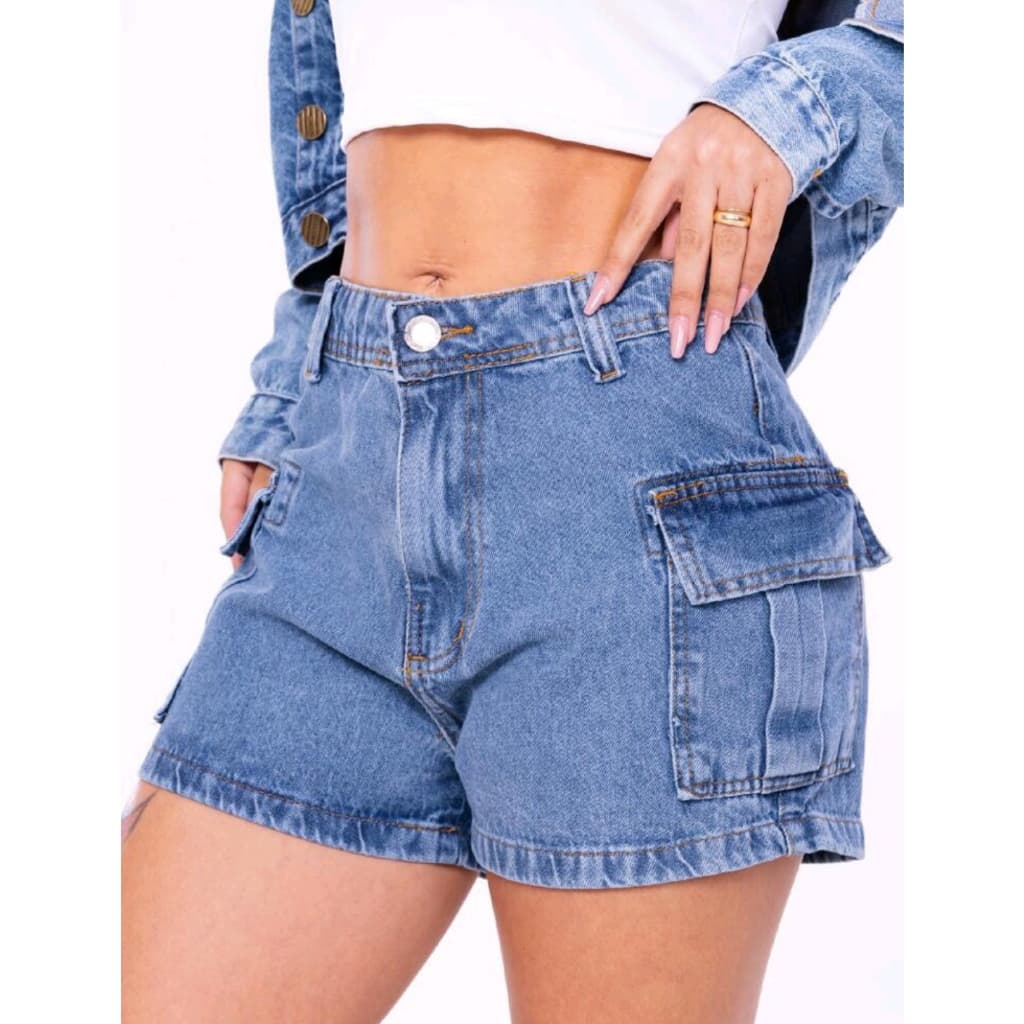 SHORT JEANS BOLSO CARGO