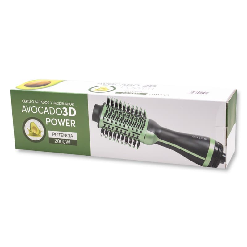 Escova alisadora Secadora De Cabelo Avocado 3D / 2000W / 220V