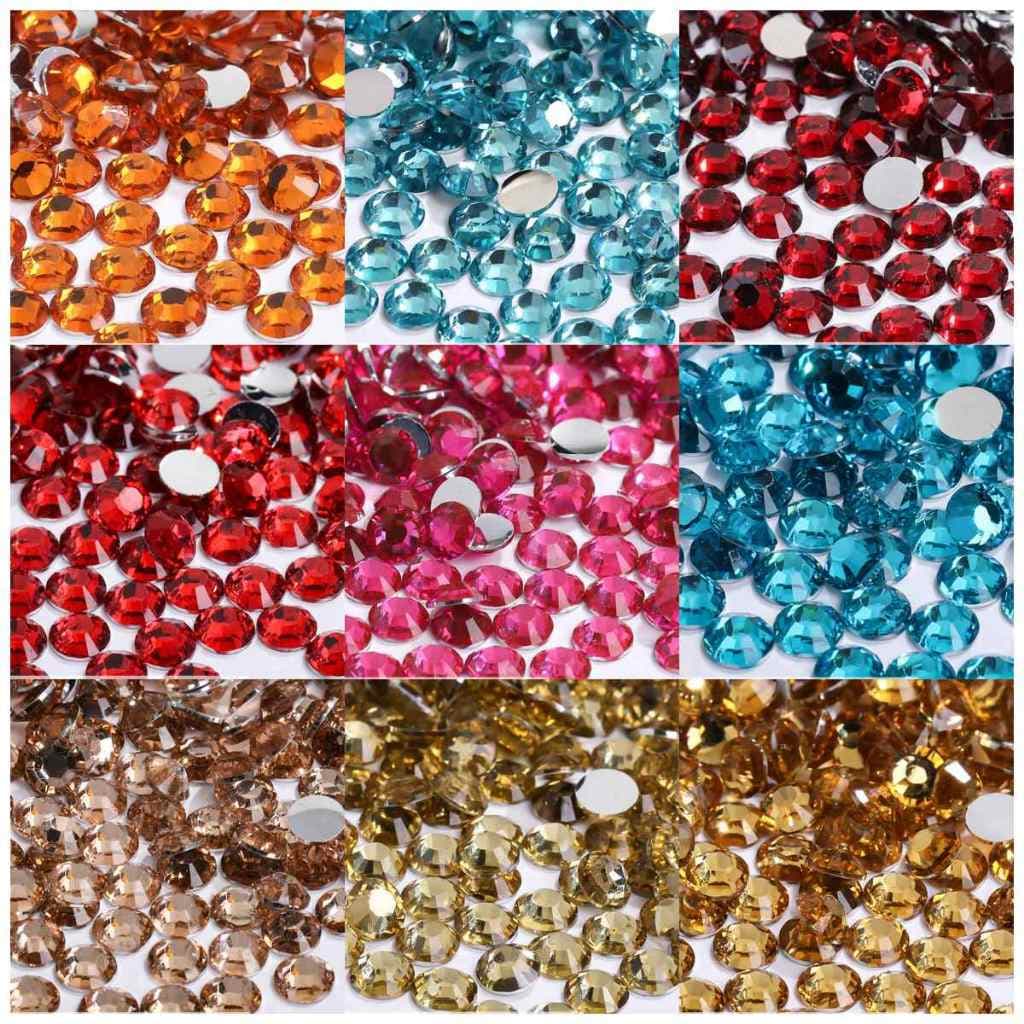 Chaton Strass Redondo Brilhante DIY telefone case acessórios de roupas