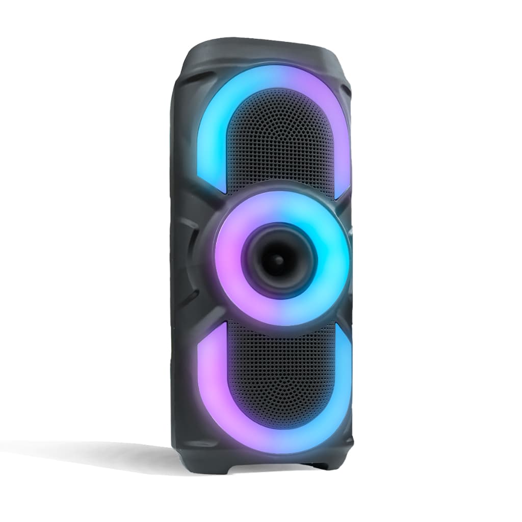 Caixa de som Bluetooth Portátil Estéreo TWS Luz RGB Fm Usb