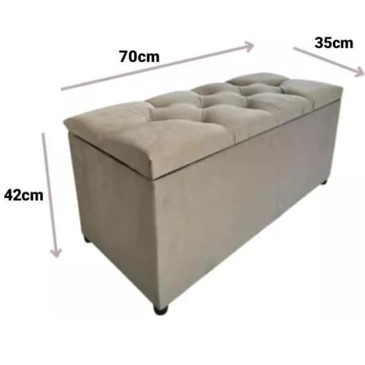 Puff recamier puffe banqueta luxo elegante organizador de sapato livros brinquetos