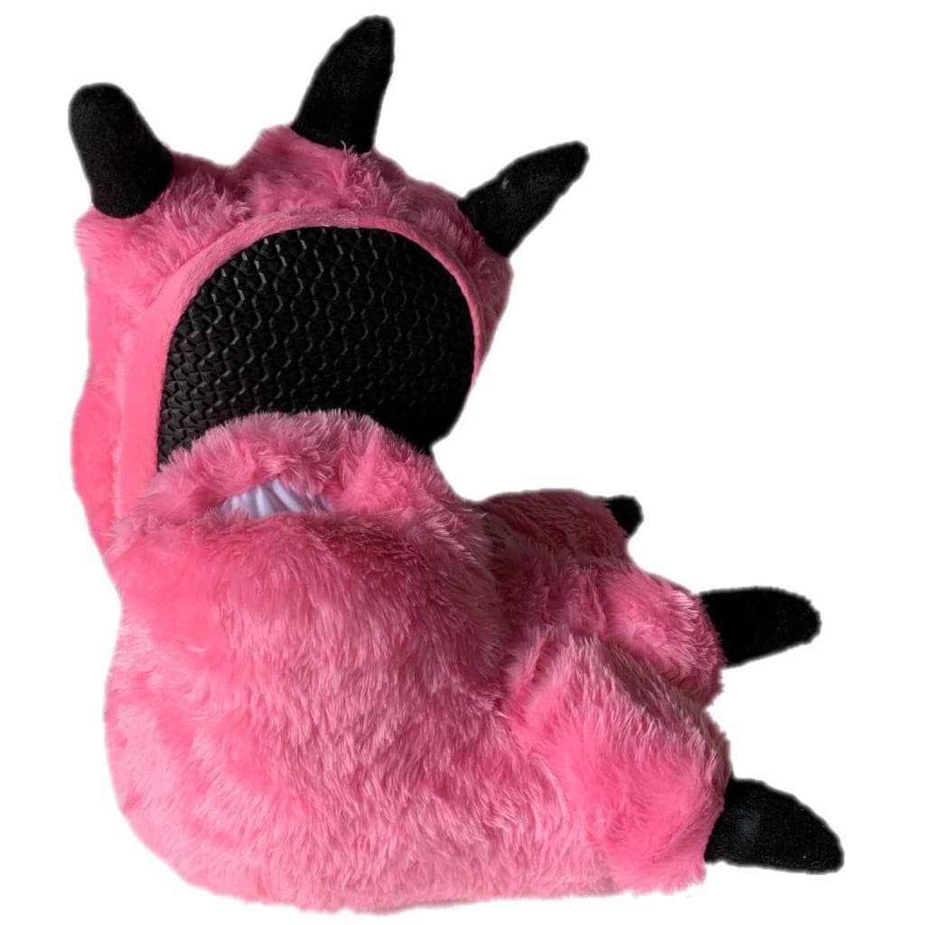 promoção lindas pantufas garra urso ROSA