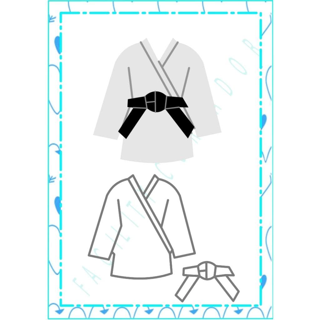 Cortador kimono jiu-jitsu 3,5cm (luta)