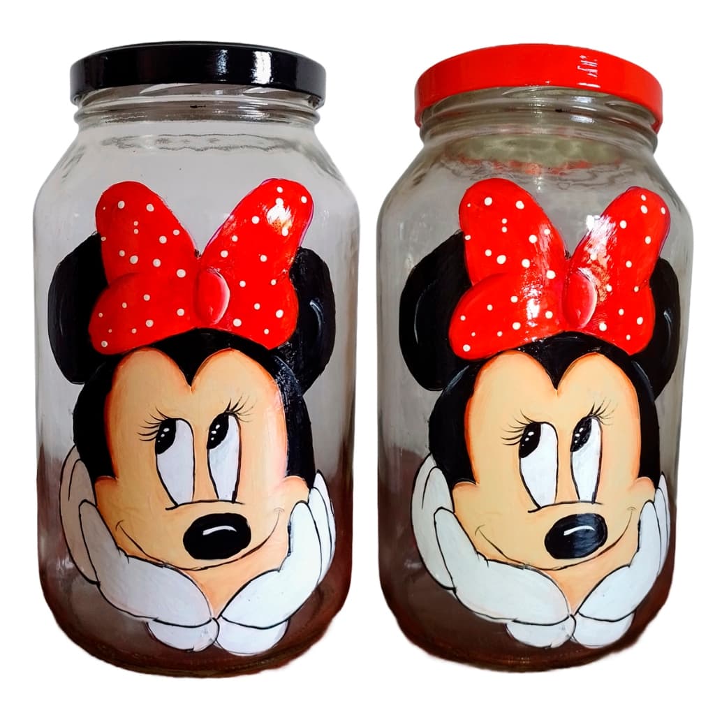 Pote de Vidro Grande 3L Mickey e Minnie | Escolha variação