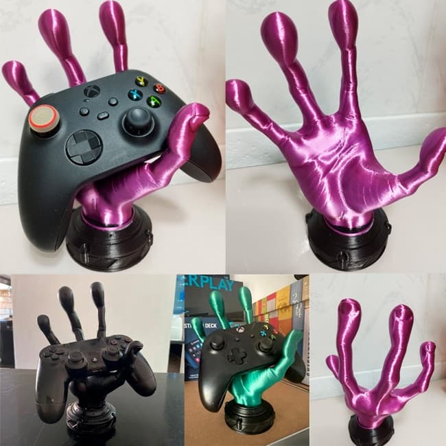 Suporte de mesa Mão de Alien 4 dedos para controle de vídeo Game videogame Universal