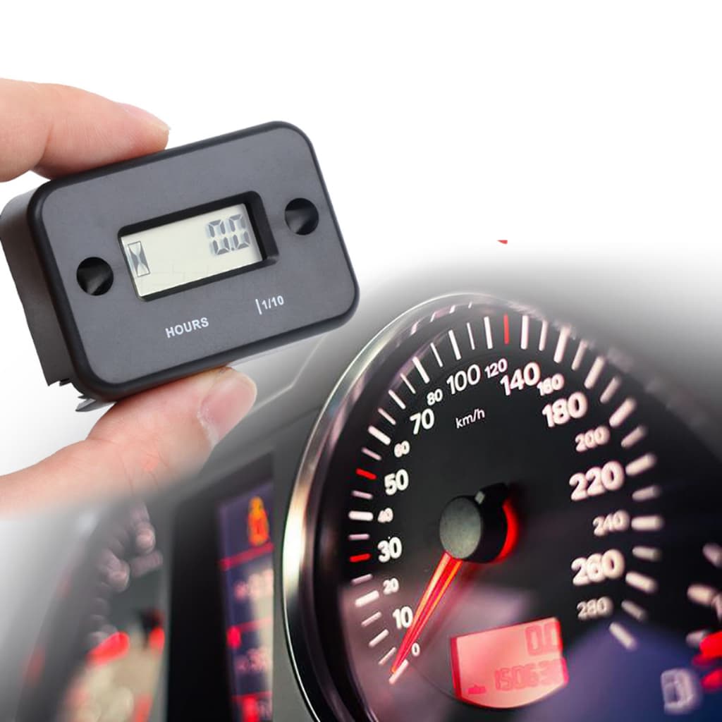 Contador de horas digital Horimetro Motos Trator Carro Jet-Ski Motores em geral