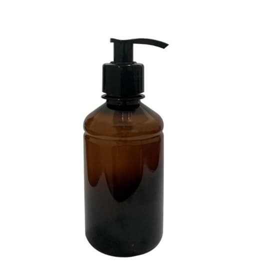 Frasco Pet Âmbar 250ml Com Válvula Bico de Pato -  Kit 09 Unidades - 24/410