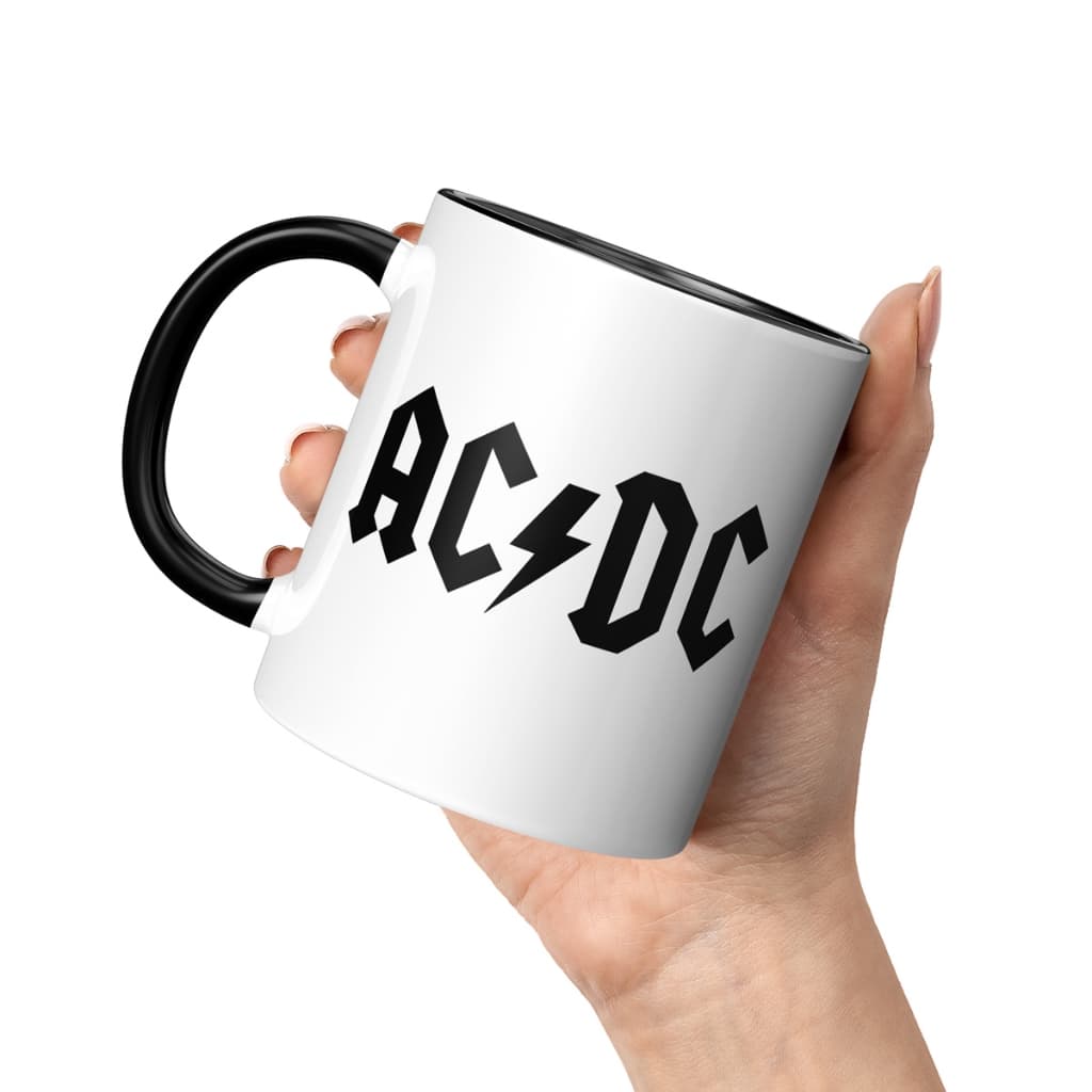 Caneca xícara cerâmica porcelana banda Rock ACDC clássico Young presente hard rockeiro hard metaleiro
